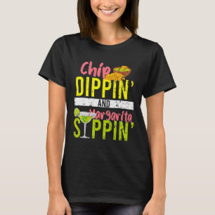 Camiseta Chip Dippin E Margarita Sippin Cinco De Mayo