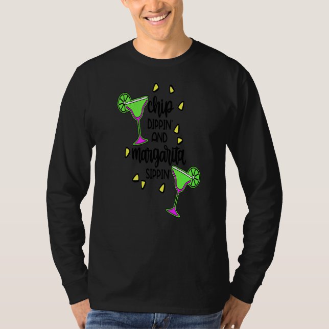 Camiseta Chip Dippin E Margarita Sippin Summer (Frente)