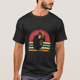 Camiseta Chipanzé Macaco Vintage Retro