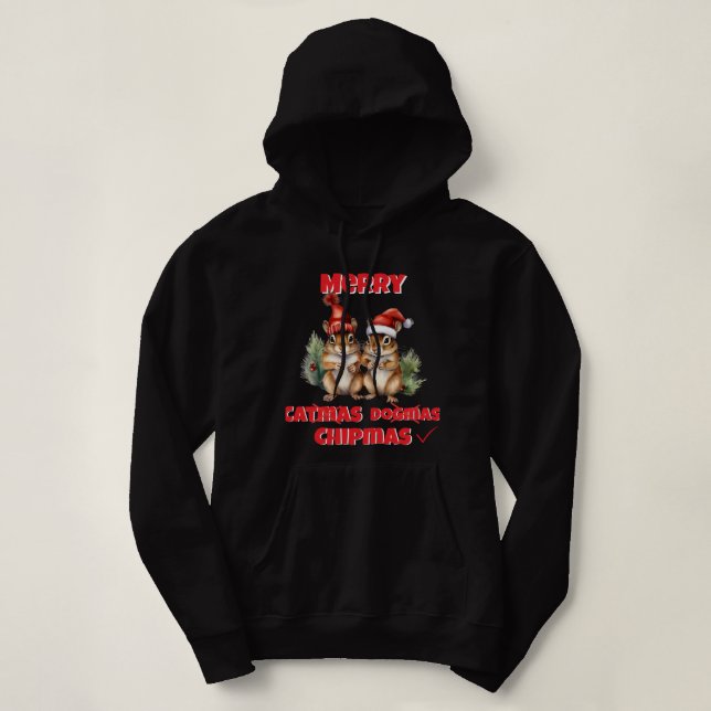 Camiseta Chipmas de feliz (Frente do Design)