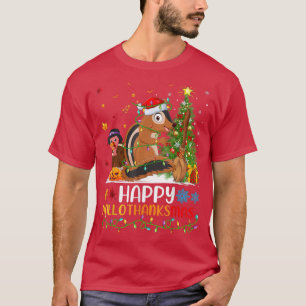 Camiseta Chipmunk Amante de os animais Feliz Chipmunk OláTh