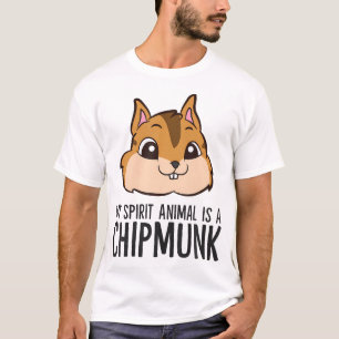 Camiseta Chipmunk Aover Meu Animal Espirituoso É Um Chipmun