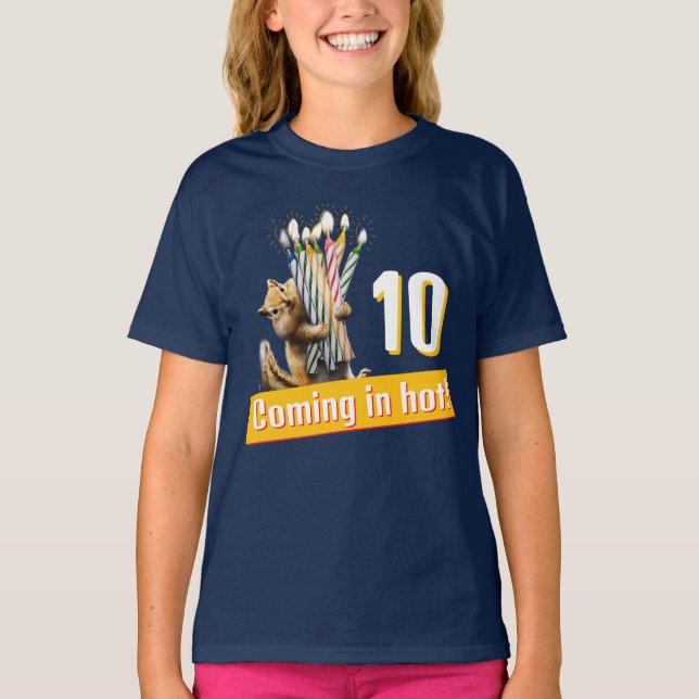 Camiseta Chipmunk Birthday Candles (Frente)