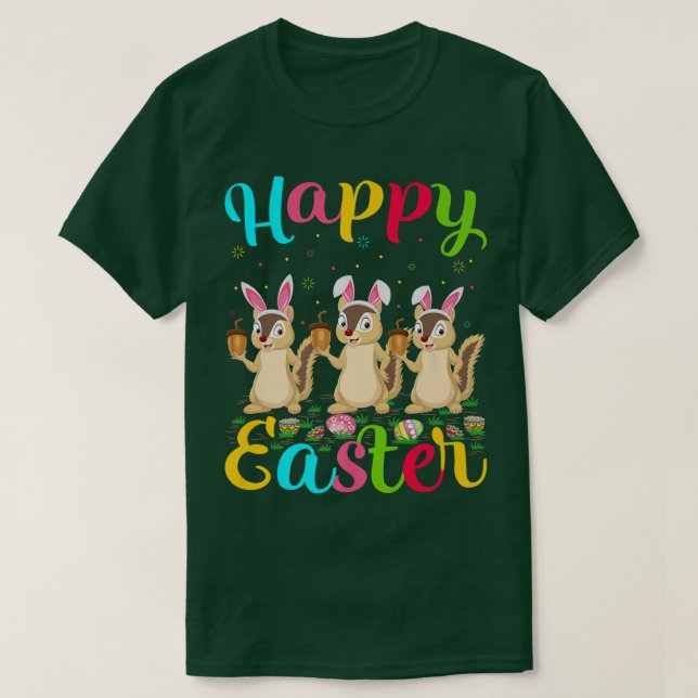 Camiseta Chipmunk Lover Funny Easter Egg Bunny Chipmunk Hap (Frente do Design)