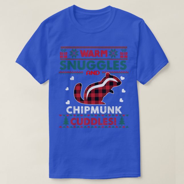 Camiseta Chipmunk Lover Pajama Oferece Chipmunk Ugly Christ (Frente do Design)