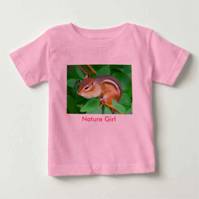 Camiseta Chipmunk onsie, Nature Girl (Frente)