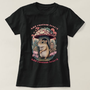 Camiseta Chipmunk Sob A Casa De Mushroom, Lover De Chipmunk