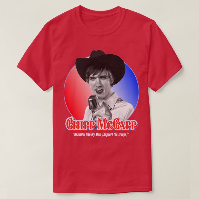 Camiseta Chipp McCapp Parks and Rec Fan Art (Frente do Design)
