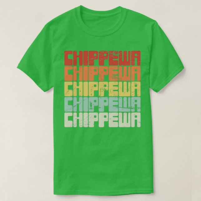 Camiseta Chippewa Ojibwe (2)  (Frente do Design)