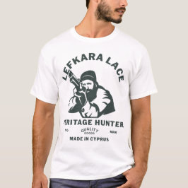 Camiseta Chipre: caçador do patrimônio de renda de Lefkara
