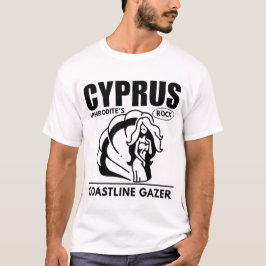 Camiseta Chipre: observador da costa da rocha de Afrodite