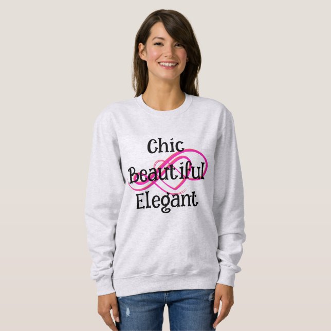 Camiseta Chique, Bonita, Elegante (Frente Completa)