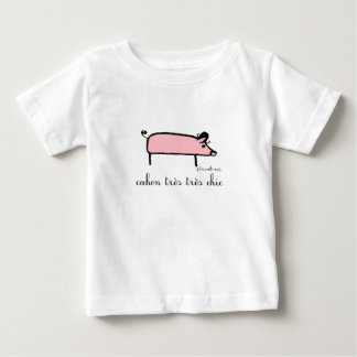 Camiseta chique dos tres do cochon, T infantil