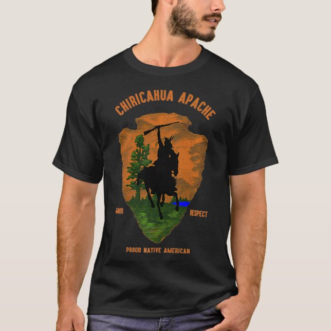 Camiseta CHIRICAHUA APACHE tribo indígena americana (Frente)