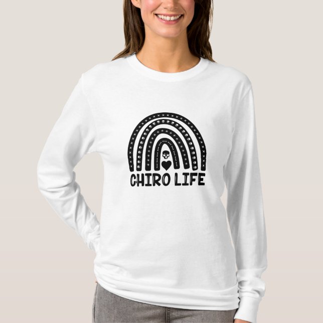 Camiseta Chiro Life Chiropractic Spine Chiropractor (Frente)