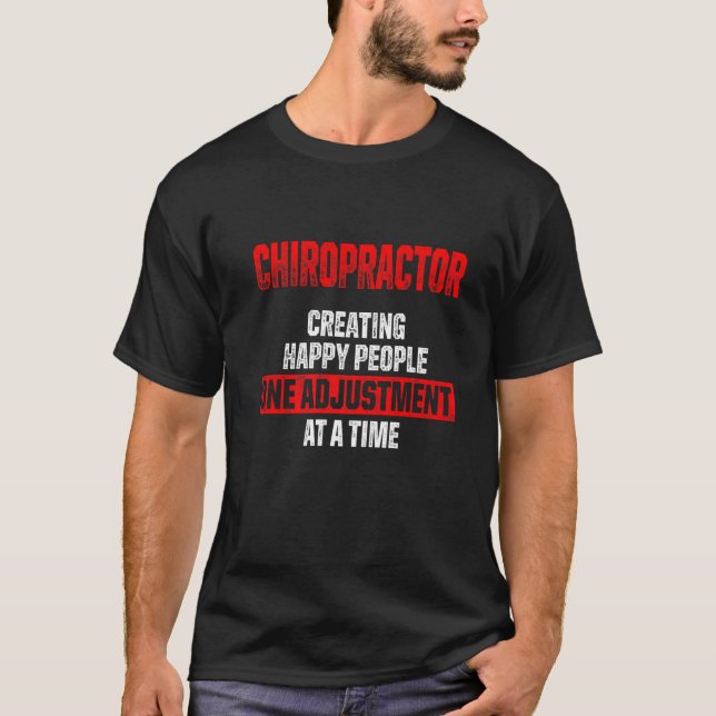 Camiseta Chiropracine Tratamento da coluna vertebral (Frente)