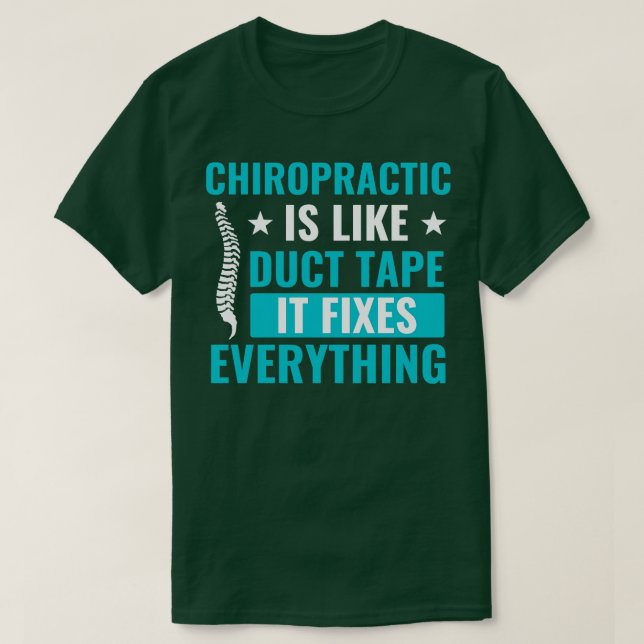 Camiseta Chiropractic corrige tudo o que é engraçado, Chiro (Frente do Design)
