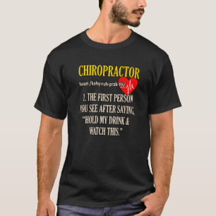 Camiseta Chiropractor Definição Cirurgião da coluna quiropr