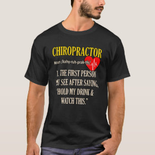 Camiseta Chiropractor Definição Cirurgião da coluna quiropr