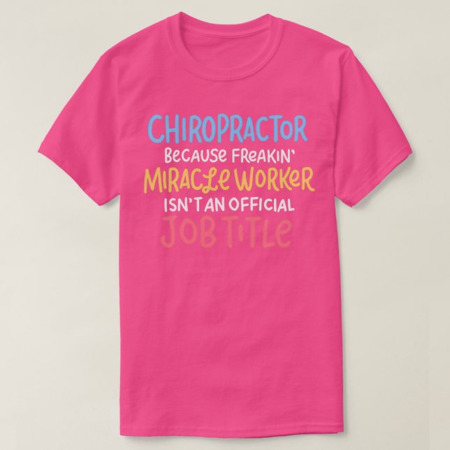 Camiseta Chiropractor Design Funny Chiropractic Gift Ideas  (Frente do Design)