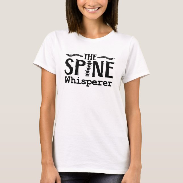 Camiseta Chiropractor Do Suspiro Da Espinha (Frente)