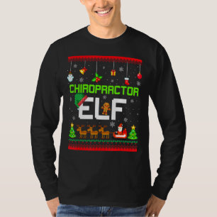 Camiseta Chiropractor Elf Funny Chiro Chiropractic Ugly Xma