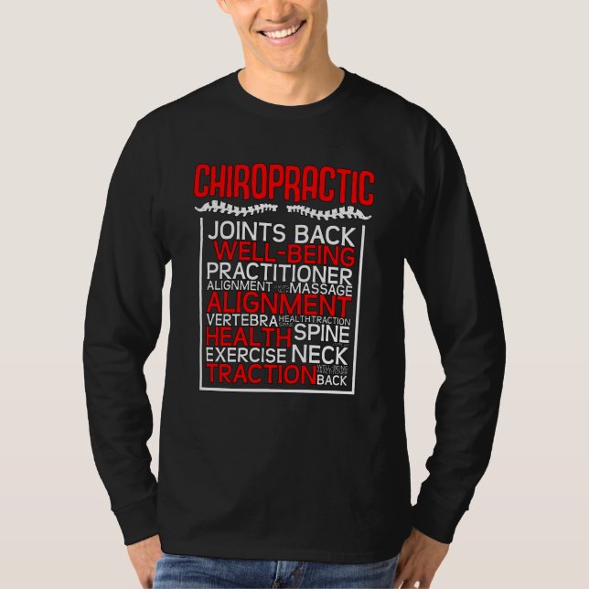 Camiseta Chiropractor Joints Back Complementary Medicine Ch (Frente)