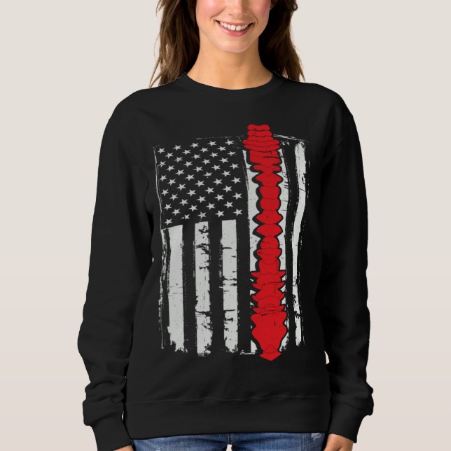 Camiseta chiropractors USA Flag spines for chiropractic (Frente)