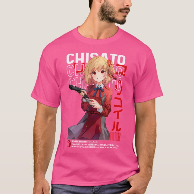 Camiseta Chisato Nishikigi - Lycoris Recoil (Frente)