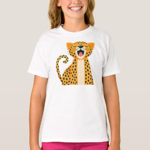 Camiseta Chita de desenho animado bocejando na savana capri