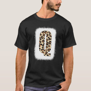 Camiseta Chita Impressão - Letra Q inicial Q Leopardo B