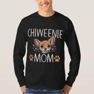 Camiseta Chiweenie Mãe Chihuahua Cute Dog Proprietário do A