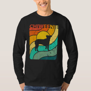 Camiseta Chiweenie Pôr do Sol Vintage Mãe Pai