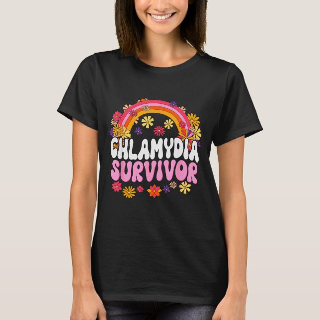 Camiseta Chlamydia Survivor Funny Graphic  (Frente)