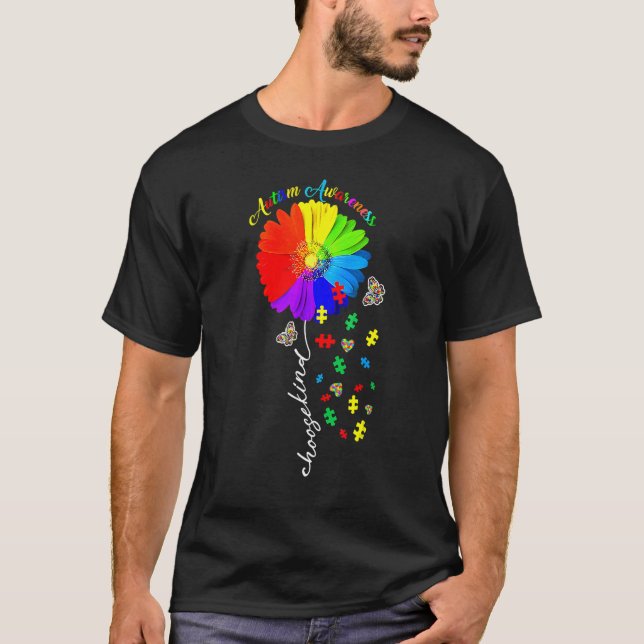 Camiseta Cho Ose K Ind Autismo Sensibilização Mês Mulheres  (Frente)