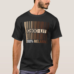 Camiseta Choclit 100 Melanin Black Woman E Man Driping