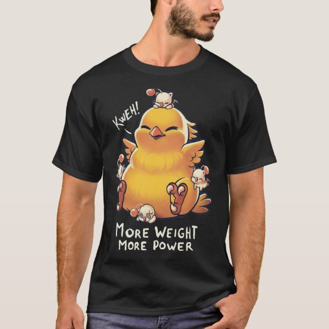 Camiseta Chocobo Kweh Fat Chocobo Final Fantasy Creature Mo (Frente)