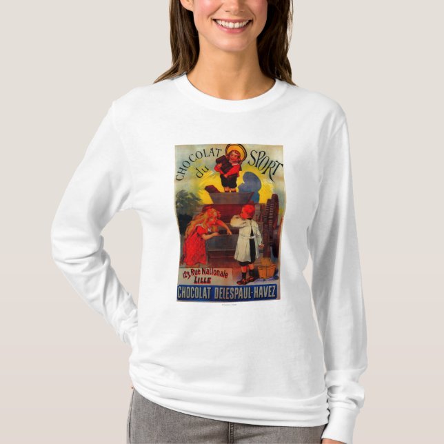 Camiseta Chocolat du Esporte Vintage PosterEurope (Frente)