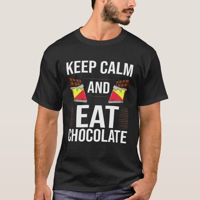 Camiseta Chocolate Candy Bar Choco Dark Keto (Frente)