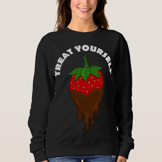Camiseta Chocolate coberto De Morango Se Trate Fruta (Frente)