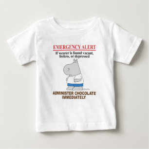 Camiseta CHOCOLATE DE ALERTA DE EMERGÊNCIA por Boynton
