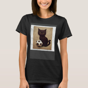 Camiseta Chocolate de Futebol de Gato Preto