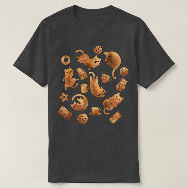 Camiseta Chocolate de Gato  (Frente do Design)