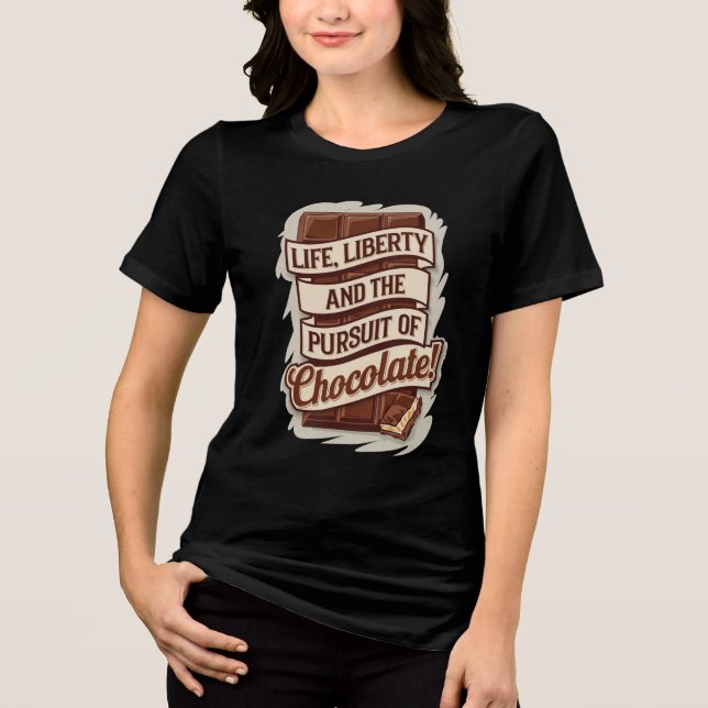 Camiseta Chocolate de Libertação da Vida (Frente)