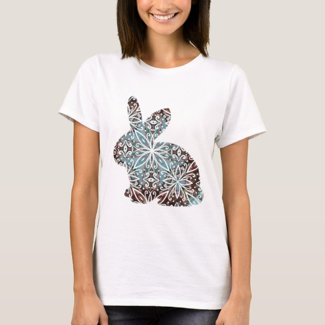 Camiseta Chocolate e Blues do Coelho Mandala (Frente)