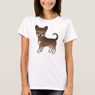 Camiseta Chocolate E Cachorro Casaco Suave Chihuahua