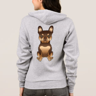 Camiseta Chocolate E Cão-De-Carteira Francês De Cão-Grande