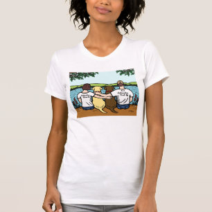 Camiseta Chocolate e pais amarelos de Labradors