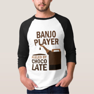 Camiseta Chocolate (engraçado) do jogador do banjo