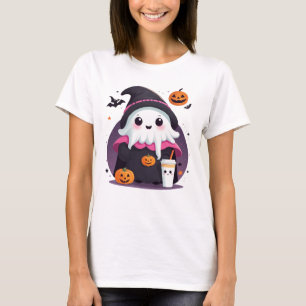 Camiseta chocolate fantasma bonito e engraçado
